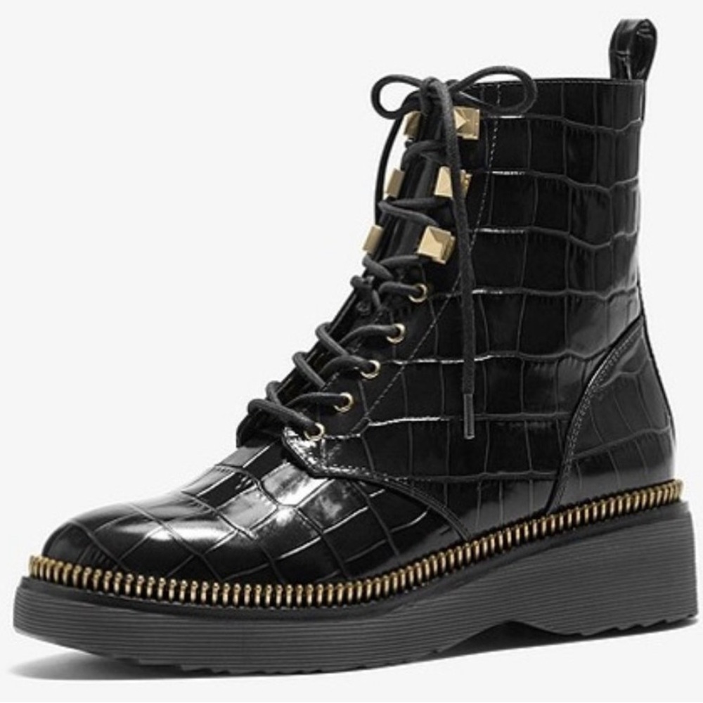 Michael Kors Haskell Crocodile
Embossed Boot
